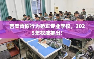 吉安青原行为矫正专业学校，2025年权威推出！