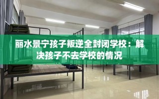 丽水景宁孩子叛逆全封闭学校：解决孩子不去学校的情况