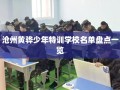 沧州黄骅少年特训学校名单盘点一览