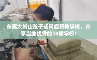 东莞大岭山孩子戒网瘾管教学校，分享当地优秀的10家学校！