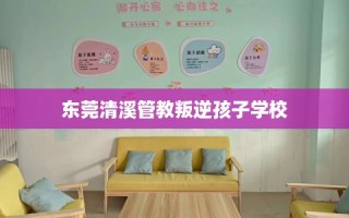 东莞清溪管教叛逆孩子学校