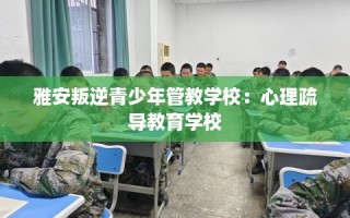 雅安叛逆青少年管教学校：心理疏导教育学校
