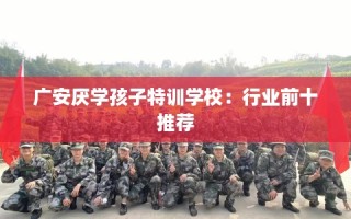 广安厌学孩子特训学校：行业前十推荐