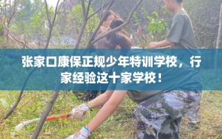 张家口康保正规少年特训学校，行家经验这十家学校！