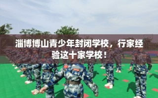 淄博博山青少年封闭学校，行家经验这十家学校！