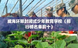 威海环翠封闭式少年教育学校（排行榜名单前十）