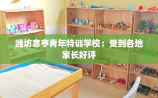 潍坊寒亭青年特训学校：受到各地家长好评