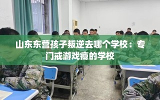 山东东营孩子叛逆去哪个学校：专门戒游戏瘾的学校