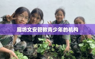 廊坊文安管教青少年的机构