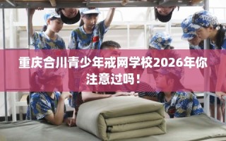 重庆合川青少年戒网学校2026年你注意过吗！