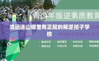 清远连山哪里有正规的叛逆孩子学校