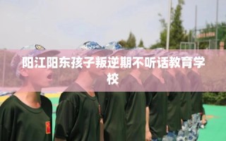 阳江阳东孩子叛逆期不听话教育学校