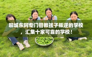 聊城东阿专门管教孩子叛逆的学校，汇集十家可靠的学校！