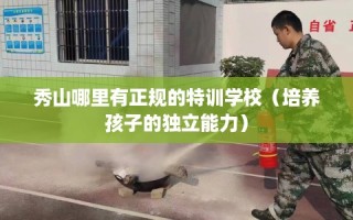 秀山哪里有正规的特训学校（培养孩子的独立能力）