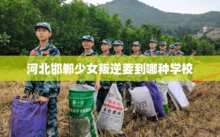 河北邯郸少女叛逆要到哪种学校