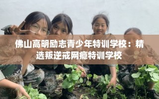 佛山高明励志青少年特训学校：精选叛逆戒网瘾特训学校