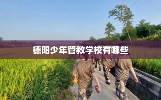 德阳少年管教学校有哪些