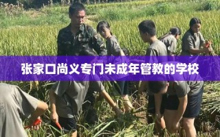 张家口尚义专门未成年管教的学校