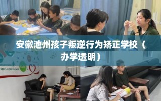 安徽池州孩子叛逆行为矫正学校（办学透明）