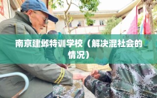 南京建邺特训学校（解决混社会的情况）
