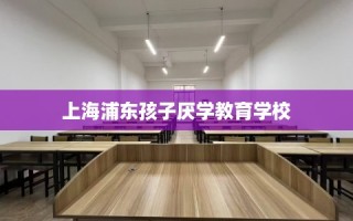 上海浦东孩子厌学教育学校