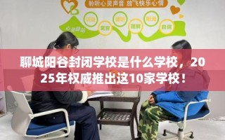 聊城阳谷封闭学校是什么学校，2025年权威推出这10家学校！