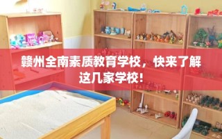 赣州全南素质教育学校，快来了解这几家学校!