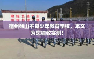 宿州砀山不良少年教育学校，本文为您细致实测！