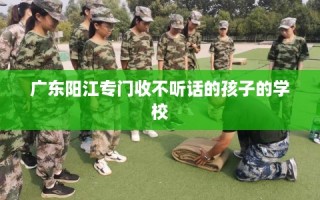 广东阳江专门收不听话的孩子的学校