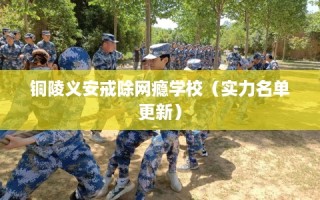 铜陵义安戒除网瘾学校（实力名单更新）