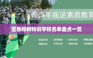 宜春樟树特训学校名单盘点一览