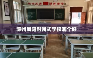 滁州凤阳封闭式学校哪个好