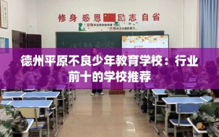 德州平原不良少年教育学校：行业前十的学校推荐