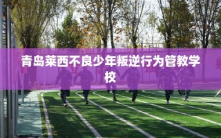 青岛莱西不良少年叛逆行为管教学校