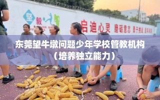 东莞望牛墩问题少年学校管教机构（培养独立能力）