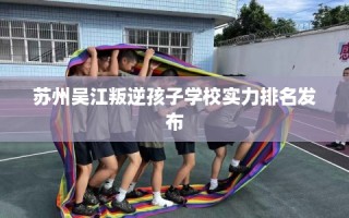 苏州吴江叛逆孩子学校实力排名发布