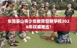 东莞茶山青少年教育管教学校2026年权威推出！