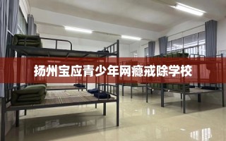 扬州宝应青少年网瘾戒除学校