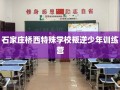 石家庄桥西特殊学校叛逆少年训练营
