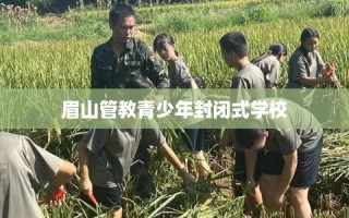 眉山管教青少年封闭式学校