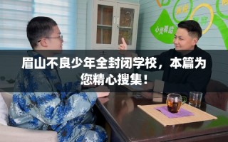 眉山不良少年全封闭学校，本篇为您精心搜集！