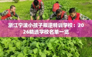 浙江宁波小孩子叛逆特训学校：2026精选学校名单一览