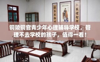 铜陵铜官青少年心理辅导学校，管理不去学校的孩子，值得一看！