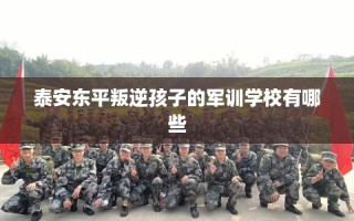 泰安东平叛逆孩子的军训学校有哪些