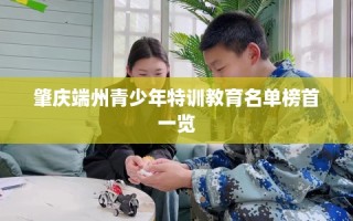 肇庆端州青少年特训教育名单榜首一览