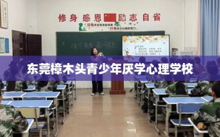 东莞樟木头青少年厌学心理学校