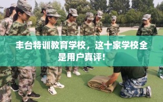 丰台特训教育学校，这十家学校全是用户真评!