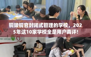 铜陵铜官封闭式管理的学校，2025年这10家学校全是用户真评!