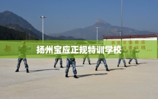 扬州宝应正规特训学校