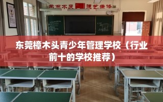 东莞樟木头青少年管理学校（行业前十的学校推荐）